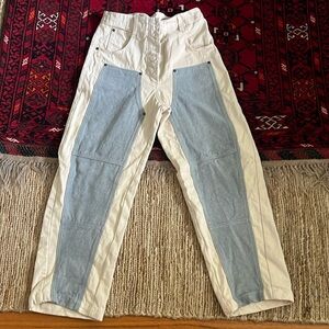 Rachel Comey White and Light Blue Pants